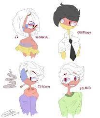 So Here Are My Current Desings For Slovakia Germany Czechia And Poland I Wanted To Give Czechia A New Desing Cause I Did Country Art Czechia Poland