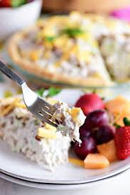 Whisk the vinegar, 1 cup water, 3 tablespoons salt and 1/2 teaspoon pepper in a medium bowl until the salt is mostly dissolved. Pineapple Chicken Salad Pie Tidymom