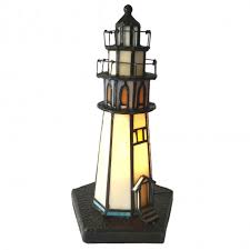 5ll 6053 Table Lamp Tiffany Lighthouse