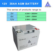 12v 33ah lead acid solar agm battery sealed real capacity