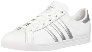 Cyber Monday Sale Adidas Women S Coast Star Shoes Ftwr White Silver Met Core Black 100 Leather Synthet Adidas Originals Women Star Sneakers Coast Shoes