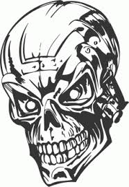 Download Human Evil Skull Dxf File Designs Cnc Free Vectors For All Machines Cutting Laser Router