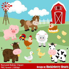 80 Off Sale Farm Clipart Barnyard Clipart By Huckleberryhearts Barn Animals Farm Animals Animal Faces