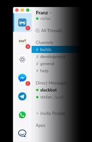 Lass dir in unserem kummerka|. Franz A Free Messaging App For Slack Facebook Messenger Whatsapp Telegram And More