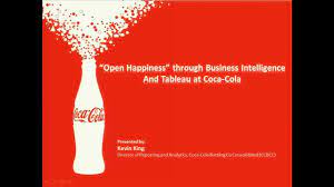 Stay up to date on the latest stock price, chart, news, analysis, fundamentals, trading and investment tools. Open Happiness Though Business Intelligence And Tableau At Coca Cola Youtube
