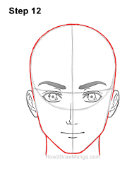 As you must have realized, the structure is a line drawing of the anime male. How To Draw A Basic Manga Man Head Front View Step By Step Pictures How 2 Draw Manga