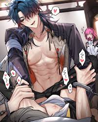 Rule 34 Dev - 1girls 2boys bishonen blade_(honkai:_star_rail) bondage  caelus_(honkai:_star_rail) choke_hold female hand_on_mouth happy_trail  honkai:_star_rail kafka_(honkai:_star_rail) male male_focus multiple_boys  no_visible_genitalia pnk_crow pubes ...