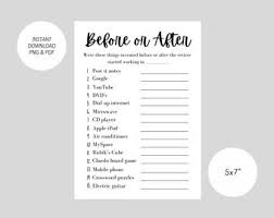 Even if it's a casual affair, there are a few things you'll want to consider. read our top engagement party etiquette tips right here, and you won't have to wonder who should host, when it should happen, and more. Retirement Trivia Etsy