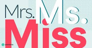Here S How To Know The Difference Between Miss Mrs And Ms How To Know Word Patterns Words