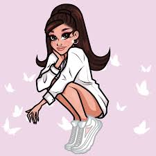 Siguun on twitter thank u next arianagrande. Ariana Grande Butterfly Cartoon By Blissful Drawing On Deviantart