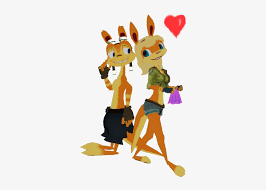 This wallpaper is an example of jak's evolution throughout the games. Daxter Images Daxter And Tess Ottsel Fuzzy Love Wallpaper Jak And Daxter Png Image Transparent Png Free Download On Seekpng