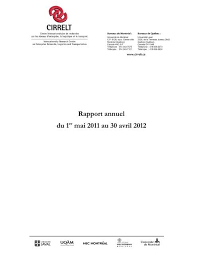 En 1889, le congrès de la iie internationale socialiste se réunit à paris et décide de faire du 1er mai une journée. Rapport Annuel Du 1er Mai 2011 Au 30 Avril 2012 Cirrelt