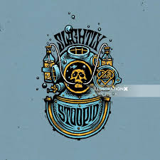 1 094 060 · обсуждают: Slightly Stoopid Logo Design Diving Diver Beer Bottle Ink Logo Logo Design Graphic Design Logo