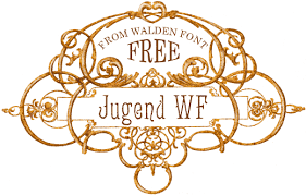 Jugend Wf A Free Font From The Walden Font Co Art Nouveau Design Scrapbook Fonts Free Font