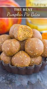 These Pumpkin Pie Bites Are A Healthy No Bake Version Of The Classic Dessert But Made Eas Pumpkin Recipes Dessert Canned Pumpkin Recipes Pumpkin Recipes Easy
