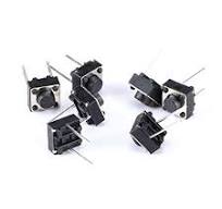 DAOKI 100Pcs Tact Button Switch 2 Pin DIP 6x6x5mm PCB Momentary Tactile  Tact Push Button Switch: Amazon.com: Industrial & Scientific