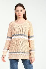 Kadin Pudra V Yaka Kazak Triko Kazak Modelleri Kadin Kazak Orgu Collezio Moda Trajes Casuales Moda Emo