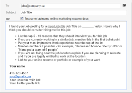 When sending a job application email you have 2 options. Email Template For Successful Online Job Applications