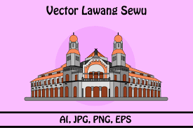 Download Vector Lawang Sewu Ai Eps Jpg And Png Di 2020 Desain Logo Desain SVG Cut Files