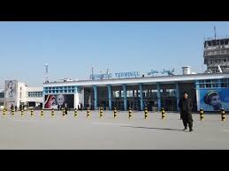 The lucky ones, those who managed to get a ticket for a flight out. Wn Kabul International Airport