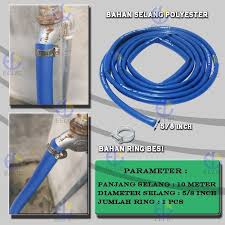 Eelic Ring Besi 10 Meter 5 8 Selang Air Polos Fleksibel Untuk Taman Sea P5 8inch 10m Lazada Indonesia