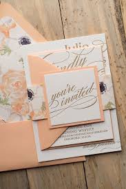 Cynthia Suite Floral Package Wedding Invitation Card Design Purple Wedding Invitations Peach Wedding Invitations