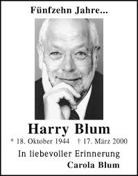 Traueranzeigen von Harry Blum
