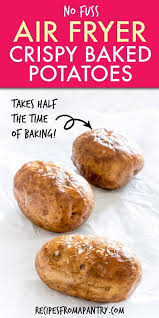 Croustillants Air Fryer Au Four Pommes De Terre Les Recettes De A Garde Manger Air Fryer Recipes Breakfast Air Fryer Baked Potato Air Fryer Recipes Easy