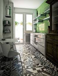 Funky Kitchen Floor Tiles Terre Tiles Kreo Images Bathrooms On Top Patchwork Tile Backsplash Designs For Ki Funky Kitchen Kitchen Flooring Flooring