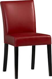 Lowe Red Leather Side Chair Leather Side Chair Dining Chairs Leather Dining
