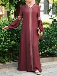 Farisaa Embroidered Abaya Gown Model Pakaian Muslim Model Pakaian Model Pakaian Hijab