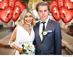 Hailey bieber has revealed the first full pictures of her wedding dress after saying i do for the second time. Justin Hailey Bieber Getting Married A Second Time In L A Wedding