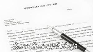 Surat rasmi notis (resignation letter) perlu dihantar ke pihak majikan dengan alasan berhenti samada mendapat tawaran pekerjaan yang baru, melanjutkan pelajaran dan sebagainya. Contoh Surat Berhenti Kerja Mudah Dan Ringkas