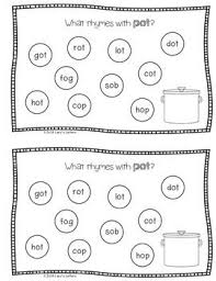 Rhyming Little Book Og Op Ot Rhyming Words What Rhymes Rhymes