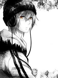 Black And White Anime Boy Pinterest Pin By Sardonic Queen Ks On Anime And Such Anime Boy With Headphones Anime Boy Cute Anime Guys