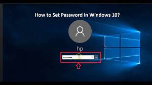 How To Set Password In Windows 10 Windows 10 Tutorials Windows 10 Windows