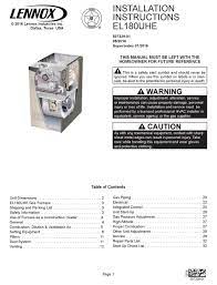 The adobe acrobat reader® application is needed to read .pdf files. Lennox El180uhe Installation Instructions Manual Pdf Download Manualslib