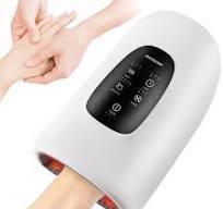Hand Massager with Heat and Compression,Electric Palm Massager Airbag  Acupoint Pressing and Kneading Hot Compress Type-C Charging