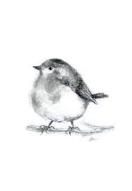Birding illustration bird with nest design. Original Bird Drawing Charcoal Pencil Hand Drawn Little Bird Illustration Animal Nursery Black And White Art A5 Bird Drawings Portrait Drawing Charcoal Art