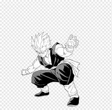 Search more high quality free transparent png images on pngkey.com and share it with your. Goku Gohan Majin Buu Dragon Ball Drawing Goku White Hand Manga Png Pngwing