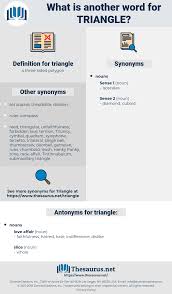 Synonyms For Triangle Thesaurus Net