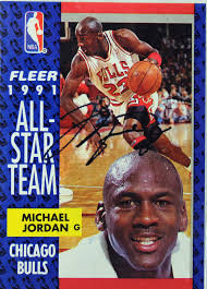 The value depends on two things: Lot Detail Michael Jordan Signed 1991 Fleer All Star Team Card 11