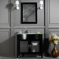 Matching framed mirror is also included. Jersey City 36 Inch White Bathroom Cabinet