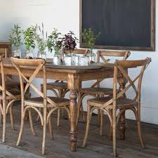 Ia Little Bit Farmhouse With A Touch Of French Country These Crossback Chairs Went Wonderfully With The Fa Farm Table Cross Back Dining Chairs Crossback Chairs