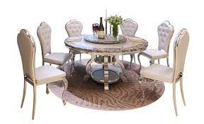 Dining room set for 3, 3 pieces farmhouse kitchen table set with two benches, small dining table sets with metal frame and mdf board, modern dining furniture set for home, cafeteria, beige walmart usa $ 188.12. European Marble Round Dining Table Simple Modern 10 Person Dining Table With Turntable Stainless Steel Dining Table And Chair Co Dining Room Sets Aliexpress