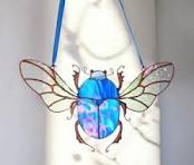 Escarabajo de cristal azul - Etsy México