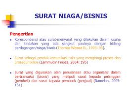 Bukan hanya produksi barang, namun juga perusahaan di. Surat Niaga Termasuk Jenis Surat