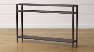 Echelon Narrow Console Table Reviews Crate And Barrel Narrow Console Table Console Furniture Steel Console Table