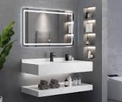 Modern Hotel Project Bathroom Vanity Luxury Rock Slab Basin ...