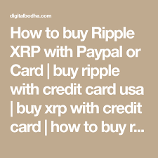 See instructions for how to buy xrp, including its availability on digital asset exchanges. How To Buy Ripple Xrp With Paypal Or Card Buy Ripple With Credit Card Usa Buy Xrp With Credit Card How To Buy Ripple With Coinba Ripple Cards Credit Card